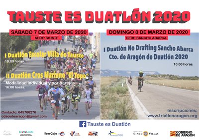 I Duatlón No Drafting Sancho Abarca - Cto. de Aragón de Duatlón 2020.